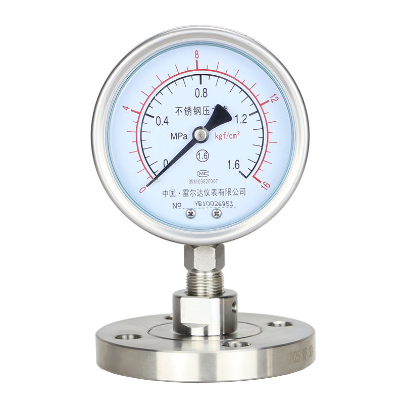 YNTP-100BF-MF敞开式法兰隔膜压力表
